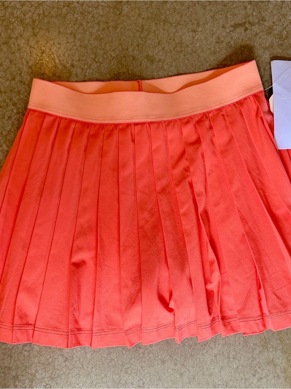 Athleta Coral Pleated Athletic or Tennis Skirt with Shorts